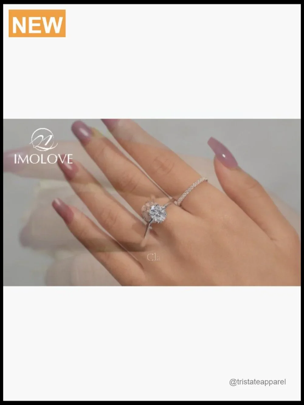 Solitaire 1.5CT Moissanite Engagement Ring 925 Sterling Silver